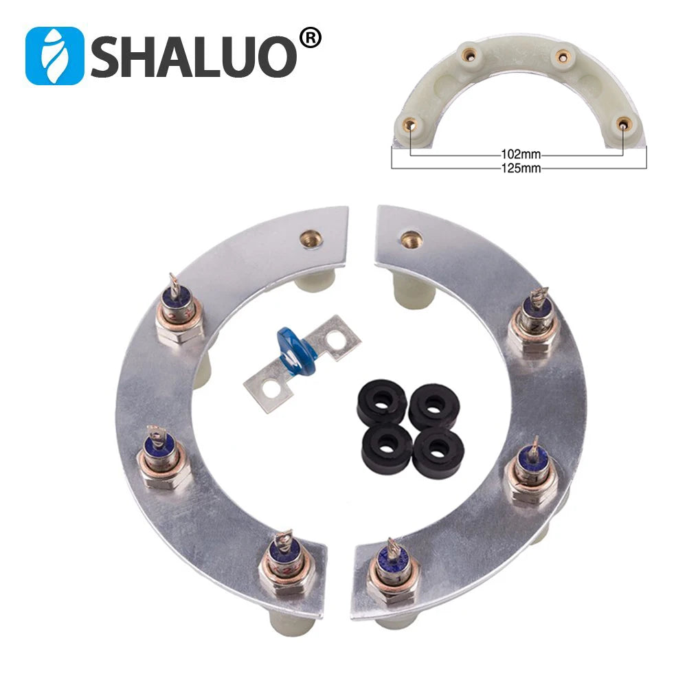 25A 40A 50A Diesel Generator Diode Rectifier Module Assembly for 50 to 300kw Brushless Generator Bridge Retifier Kit Accessories