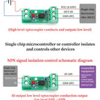 1/5/10PCS 1Channel Way Optocoupler Isolation Module PC817 3V-5V 12V 24V Photoelectric Isolator Rail Holder PLC Drive Motor Board