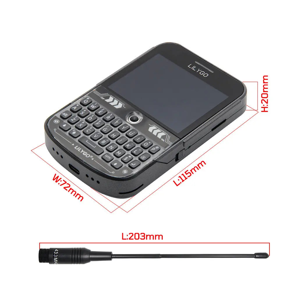 LILYGO Meshtastic T-Deck Plus ESP32-S3 LoRa Development Board LoRaWAN Low-Power Remote Communication Module
