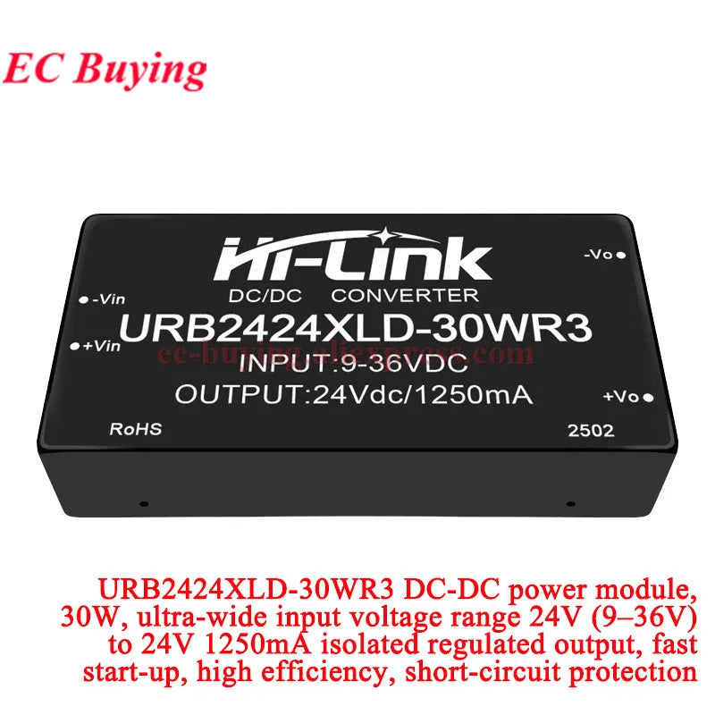 30W 40W 50W AC DC Power Module 110V 48V 24V to 48V 24V 15V 12V 9V 5V 3.3V URB4812LMD URB2405LMD URB1D24LD URB2415LD URB2403LD