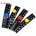 390Pcs/50pcs 0402 0603 0805 1206 3528 2835 5050 5730 SMD LED Kit Diodes Light Emitting Chip Surface Mount Diodo Red/Green/Blue
