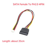 1PCS SATA Hard Drive Power Cable 15 Pin Male to Female Extension Data Cable PH/XH/VH Sata to 4/6P 8P Graphics Card Power Cable
