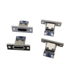1/6/10Pcs USB Type C Female Connector with Fixing Plate 2P 4P 6 Pin DIY Repair Type-C USB Jack Socket Charging Port