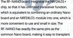 RF-Nano for Arduino Nano V3.0, Micro USB Nano Board ATmega328P QFN32 5V 16M CH340, Integrate NRF24l01+2.4G wireless