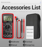 Profesional Digital Multimeter AC/DC Voltage Current Test ANENG Capacitance NCV Resistance Ohm Electrical Test Meter Tools