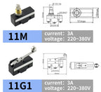10Pcs SPDT NO+NC Hinge Roller Lever Microswitch Action Switch