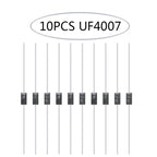 4 Value Fast Recovery Rectifier Diode UF4007 FR207 FR107 RL207 Axial Doorbell Schottky Diode Switching Dioden Each Modle 10PCS