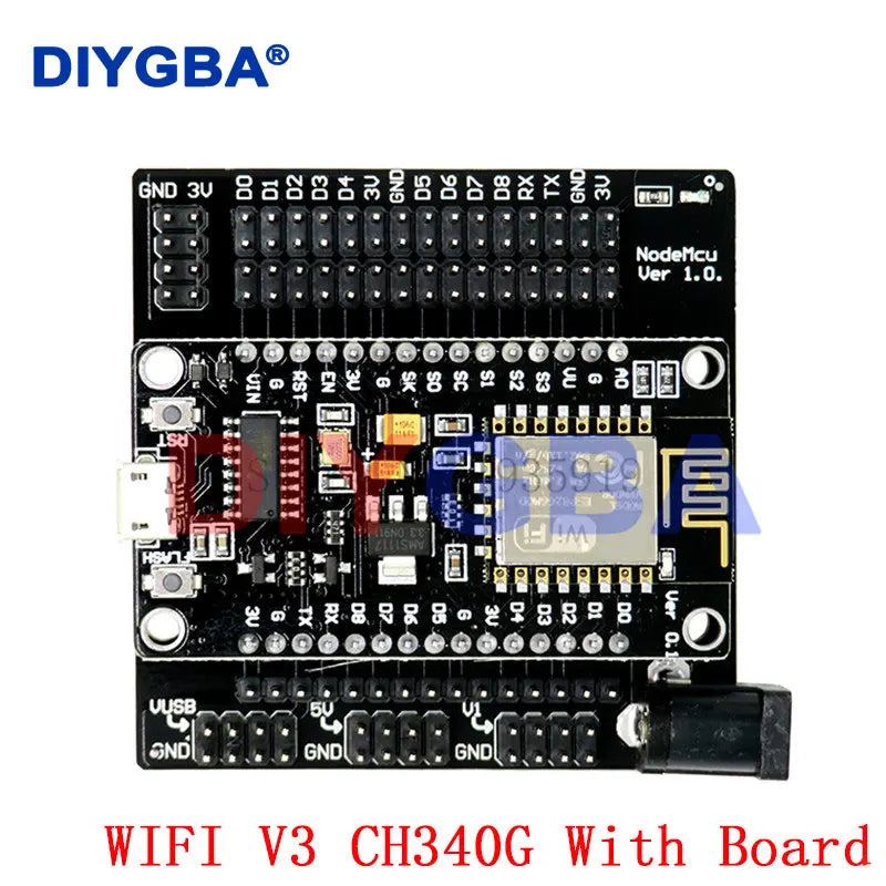 Node MCU Development Kit V3 CH340 NodeMCU + Motor Shield Wifi Esp8266 Esp-12e diy rc toy remote control Lua IoT smart car Esp12e