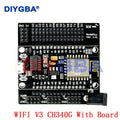 Node MCU Development Kit V3 CH340 NodeMCU + Motor Shield Wifi Esp8266 Esp-12e diy rc toy remote control Lua IoT smart car Esp12e