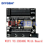Node MCU Development Kit V3 CH340 NodeMCU + Motor Shield Wifi Esp8266 Esp-12e diy rc toy remote control Lua IoT smart car Esp12e