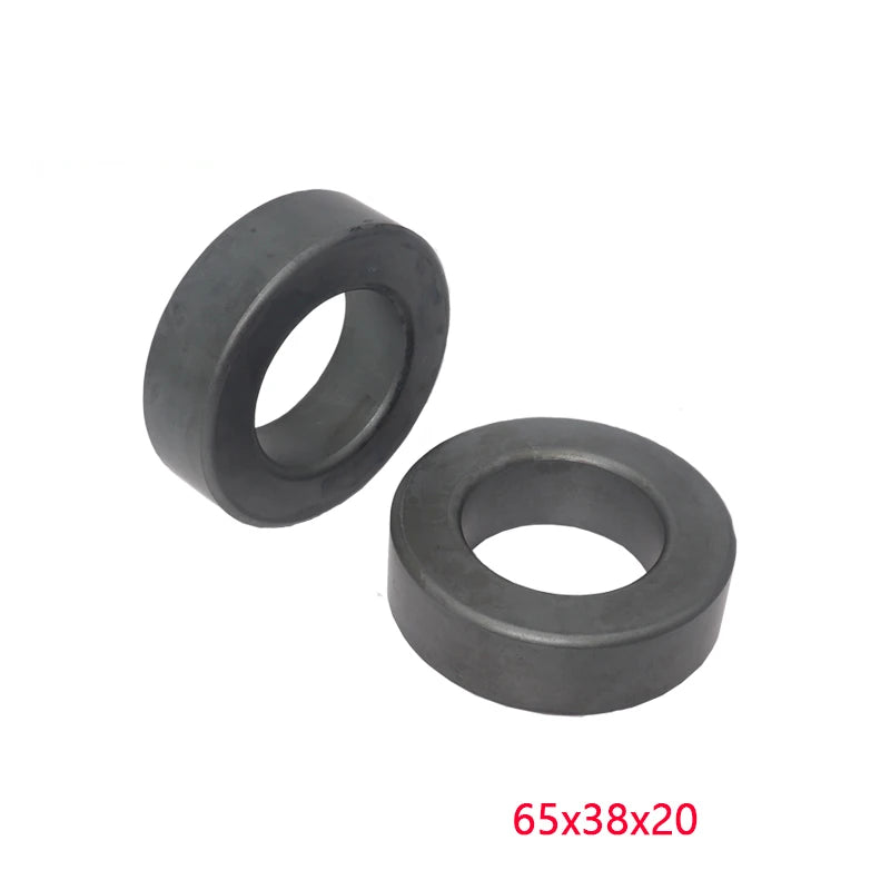 【1PCS】65*38*20mm Ferrite Ring Iron Powder Toroid Cores Black Gray Inductor Ferrite Rings for Power Transformers Inductors