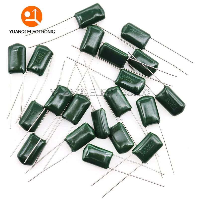 50Pcs 100V Polyester Film Capacitor 330PF 470PF 560PF 102 222 472 103 223 333 473 104 1NF 2.2NF 10NF 22NF 47NF 100NF 0.1UF