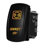 Marine Boat Rocker Switch 12/24V Orange Backlit Anchor Beacon Up Down Button ON OFF/ON OFF ON Momentary Toggle Switch Waterproof