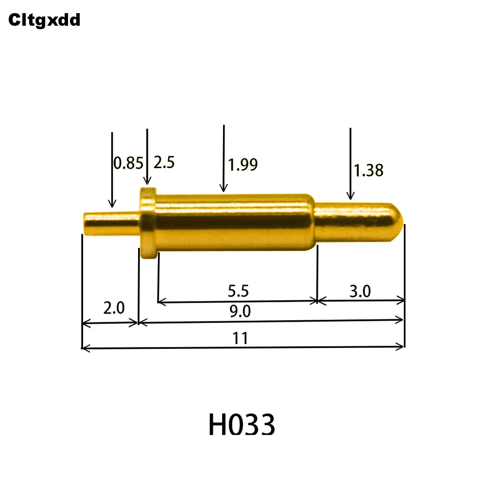5pcs Pogo Pin Connector Pogopin Battery Spring Loaded Contact SMD Needle PCB 2 3 4 5 6 7 8 9 10 12 14 MM Test Probe H021 - H040