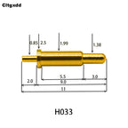 5pcs Pogo Pin Connector Pogopin Battery Spring Loaded Contact SMD Needle PCB 2 3 4 5 6 7 8 9 10 12 14 MM Test Probe H021 - H040
