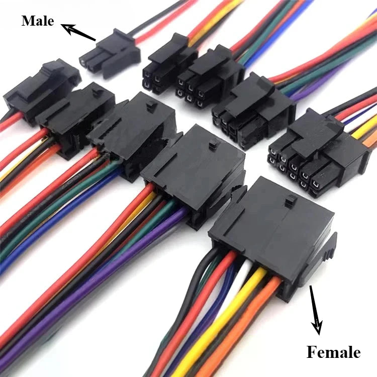 5PCS Molex 3.0MM Cables 20cm 22AWG Small 5557 5559 Male Female Air Docking Electronic Cable, MX3.0 43025 Terminal Line