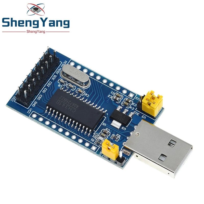 TZT USB to UART  CH341A Programmer IIC SPI I2C Convertor Parallel Port Converter Onboard Operating Indicator Lamp Board Module