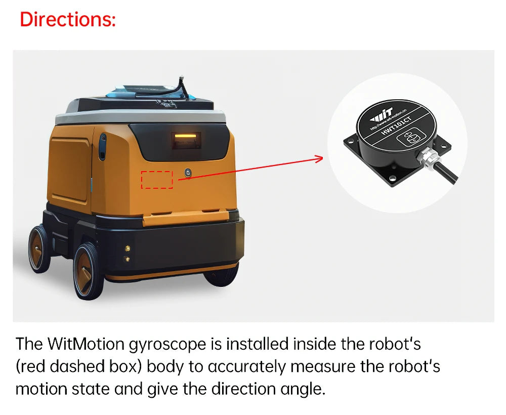 HWT101CT Z-Axis Crystal Inclinometer, MEMS Tilt Angle Sensor , Built-in Highly-Integrated Crystal Gyroscope