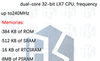 ESP32-S3 CAM WiFi/Bluetooth Dev Board (WR-00M N16R8): OV2640/OV5640 Camera Module Equipped
