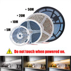 10M 20M 50M/Roll AC 220V 240V LED Strip NO Need Driver IP44 3000K 4000K 6000K 2835 120Leds/M Flexible Ribbon Rope Tape Light