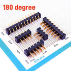 5 Pairs Pitch 2.5 mm 2 3 4 5 6 7 8 9 10 11 Positions Female Blade Socket Male Header Battery Connector Right Angle Straight