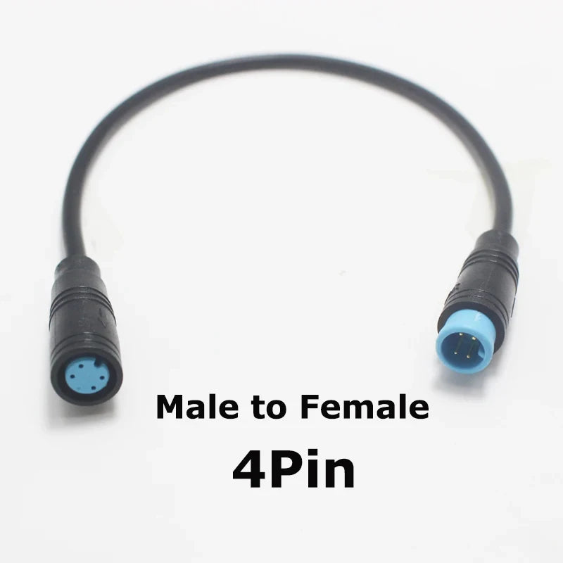 1Pcs M8 20CM 2 3 4 5 6 Pin Electric Bicycle Butt Joint Cable Waterproof for Ebike Display Female Male Optional Connector