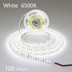12V 24V LED Strip 2835 120LEDs/m Home Lamp Strip Pink Red Ice Blue Green Golden Yellow Orange Flexible Waterproof Soft Lamp Bar