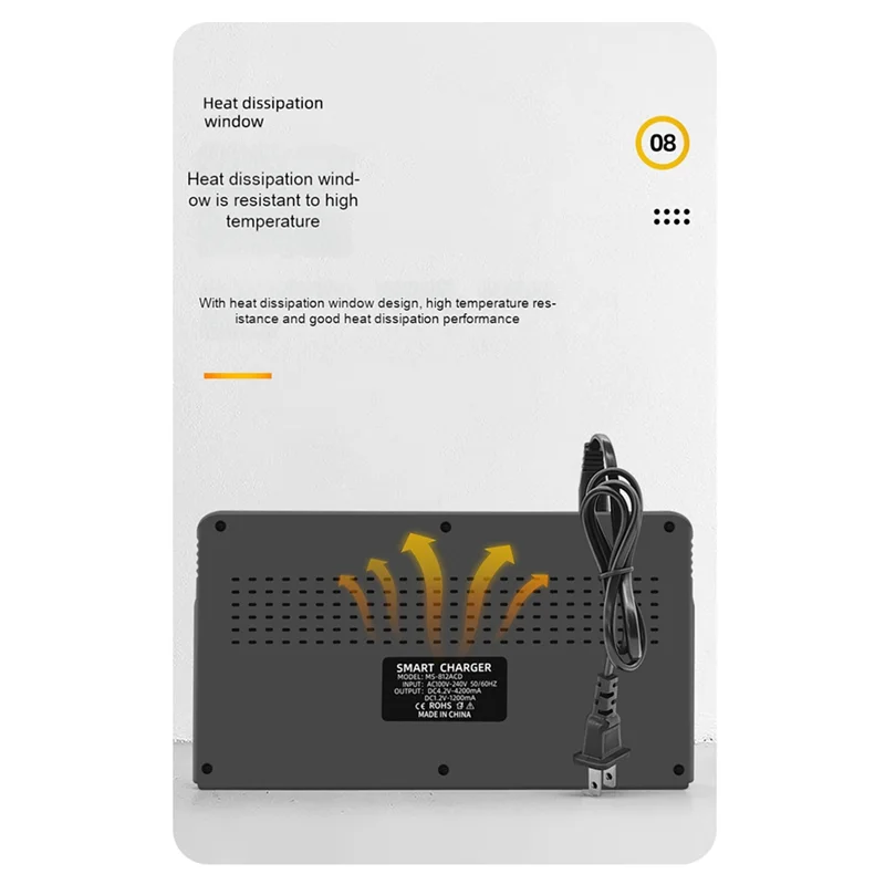 AB34-18650 Charger 12 Slots Aa.Aaa Nickel Metal Hydride/Lithium Battery Smart Universal Charger With Display US-Plug