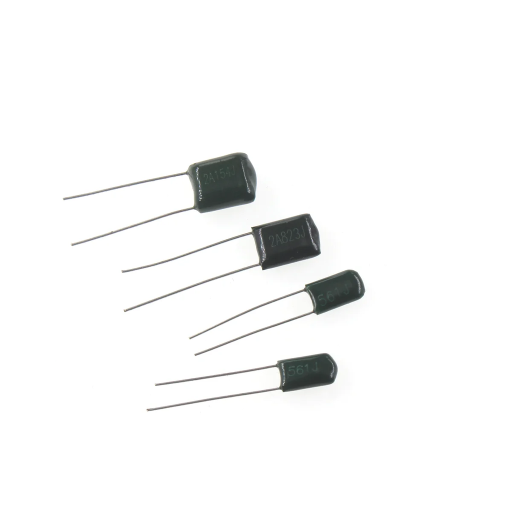 100/50pcs/Lot 630V Polyester Film Capacitor 1NF 1.5NF 10NF 22NF 33NF 47NF 2J102 2J152 2J222 2J472 2J682 2J103 2J223 2J333 2J473