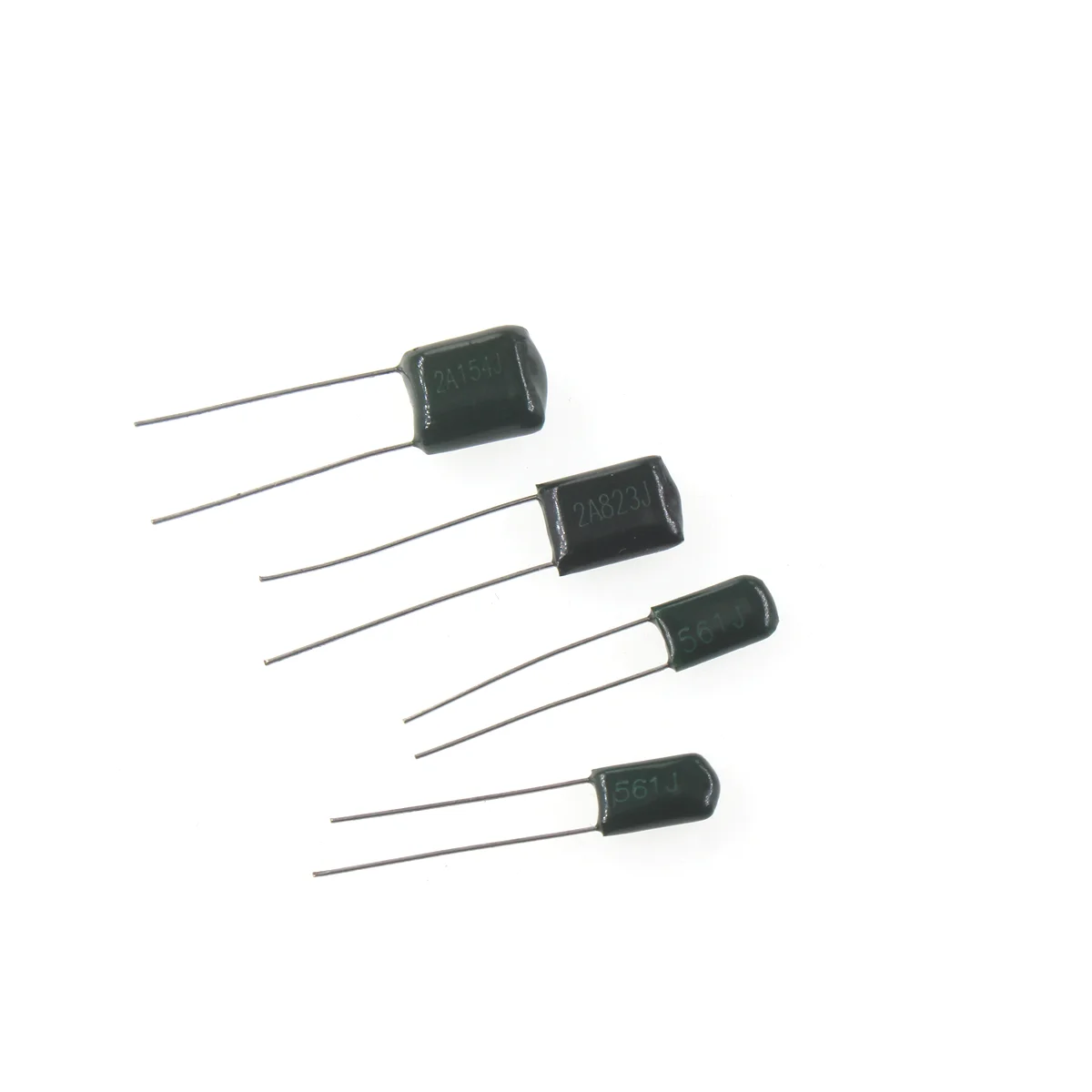 100/50pcs/Lot 630V Polyester Film Capacitor 1NF 1.5NF 10NF 22NF 33NF 47NF 2J102 2J152 2J222 2J472 2J682 2J103 2J223 2J333 2J473