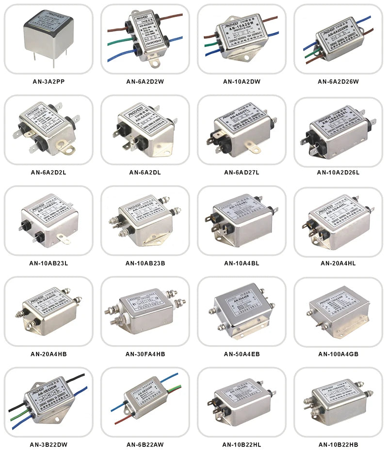 20A30A three-phase four-wire power supply filter EMI FILTER AN-30D12EB/AN-20D12EB