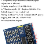 MGQH TM1637 4Bits / TM1638 / 74HC595 8 bit Digital LED Display Module 7 Segment 0.36Inch Clock RED Anode Tube Four Serial Driver