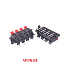 1PCS  Connector Terminal 2P 4P 6P 8P 12P Push In Jack Spring Load Audio Speaker Terminals Breadboard Clips