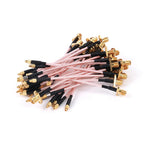 10PCS MMCX Male to SMA Female 2Hole Flange Panel Mount RG316 Cable Pigtail FPV Antenna Extension Cord for TBS Unify Panda RC VTX