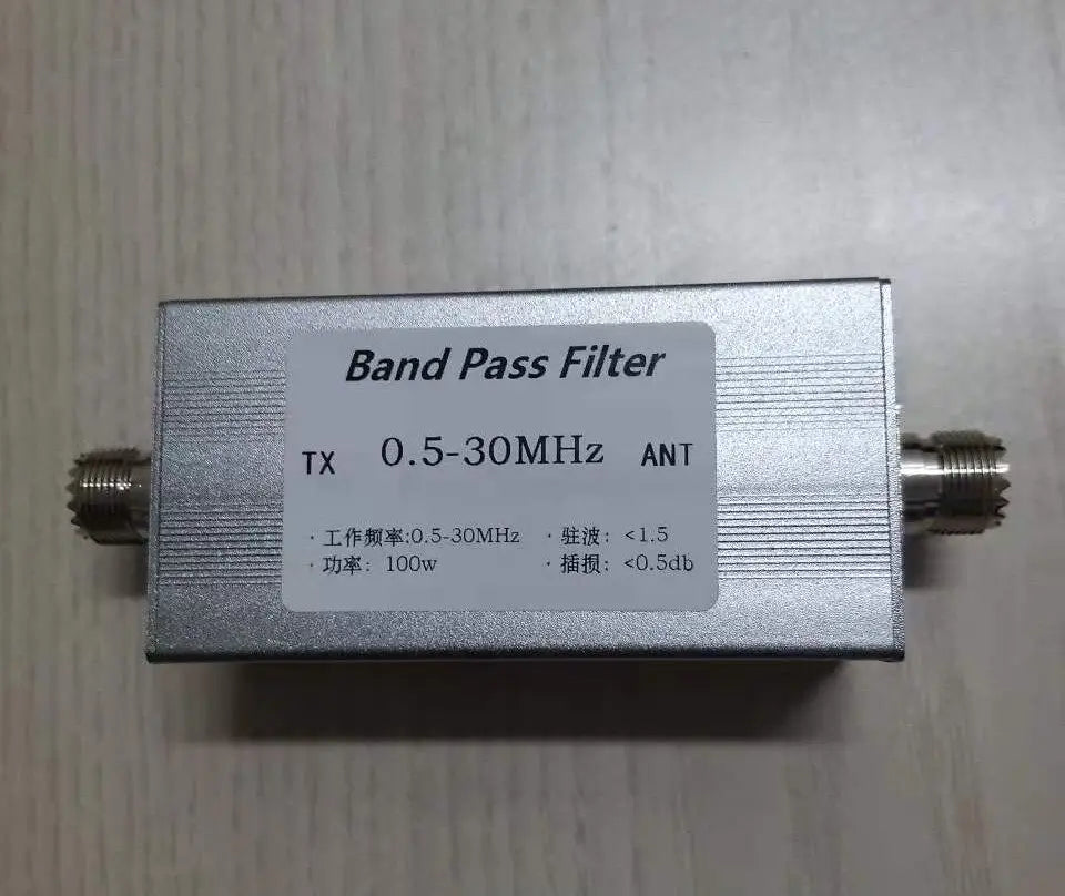 0.5-30 MHz Bandpass Filter, Filter, Bandpass, Covers Medium Wave, Covers Short Wave