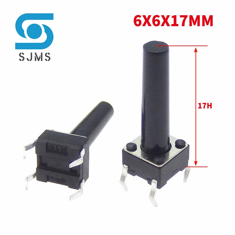 20/50PCS 6X6 6X6X5mm DIP 4Pin Tactile Micro Push Button Switch 6*6*4.3/5/6/7/8/9/10/11/12/13MM Micro Touch Button Power Switches