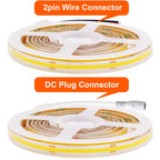 12V 24V Waterproof COB LED Strip Light 3000K 4000K 6000K IP67 Flexible Led Tape 480LEDs/m 5m 10m 20m 0.5m 1m 2m Linear Lighting