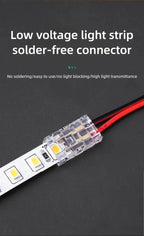 SMD Crystal Joint 2 3 4 5Pin LED Wire Connectors Solderless For 5mm 8mm 10mm Quick Terminal Block Strip Light Wire Connection