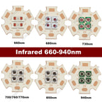 10W High Power LED Chip IR Infrared 660nm 680/730/760/810/850nm 12W 3535 Bead 2V 4V 8V 700/1400/2800mA For Night Vision Security