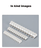 10Pcs 12 Position Electrical Wire Connector Retardant X3-1012 20A 30A Terminal Blocks Barrier Terminal Strip Plastic Terminal