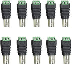 10PCS BNC Female Green Terminal Connector Q9 Solderless Screw CCTV Video Positive Negative Terminal Plug