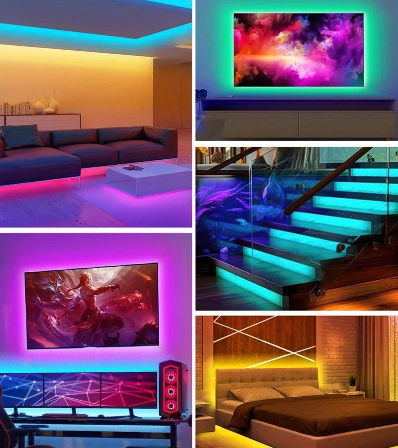 RGB 5050 Strip Light with 24 Key Controller, 1m~40m Led Strip Lights for Bedroom, Kitchen, TV, Holidays (Halloween, Birthday)