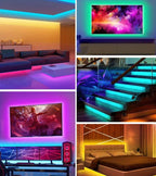 RGB 5050 Strip Light with 24 Key Controller, 1m~40m Led Strip Lights for Bedroom, Kitchen, TV, Holidays (Halloween, Birthday)