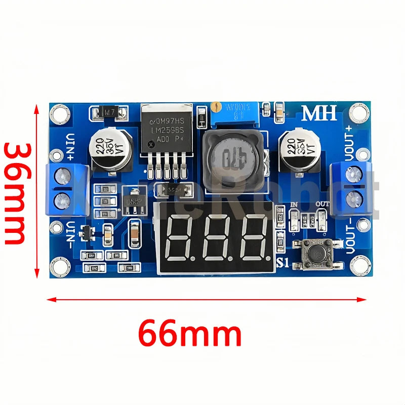 1-10PCS LM2596 DC DC Step Down Converter Voltage Regulator LED Display Voltmeter 4.0~40 to 1.3-37V Buck Adapter Adjustable Power