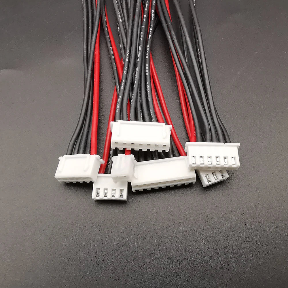 22AWG Lipo Battery Balance Charger Cable Plug JST XH 2.54 1S 2S 3S 4S 5S 6S 7S Connector for LiPo Battery Balance Charging Wire