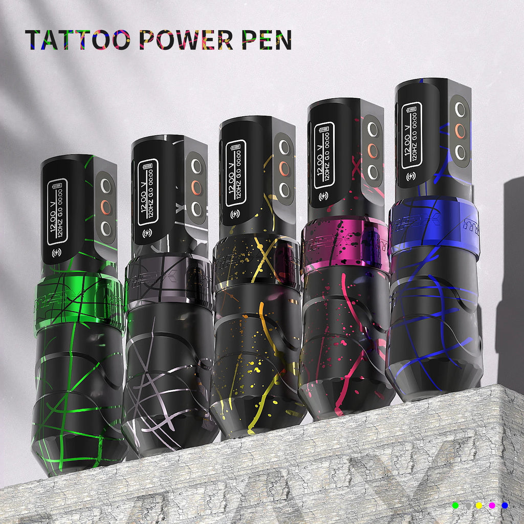 Yilong Flux Max Professional Wireless Tattoo Machine Permanent Makeup Machines LED Digital Screen Stroke 3.5mm Tattoo Pen