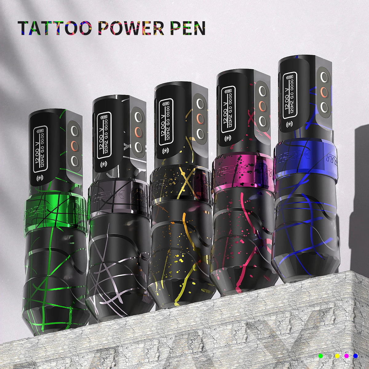 Yilong Flux Max Professional Wireless Tattoo Machine Permanent Makeup Machines LED Digital Screen Stroke 3.5mm Tattoo Pen