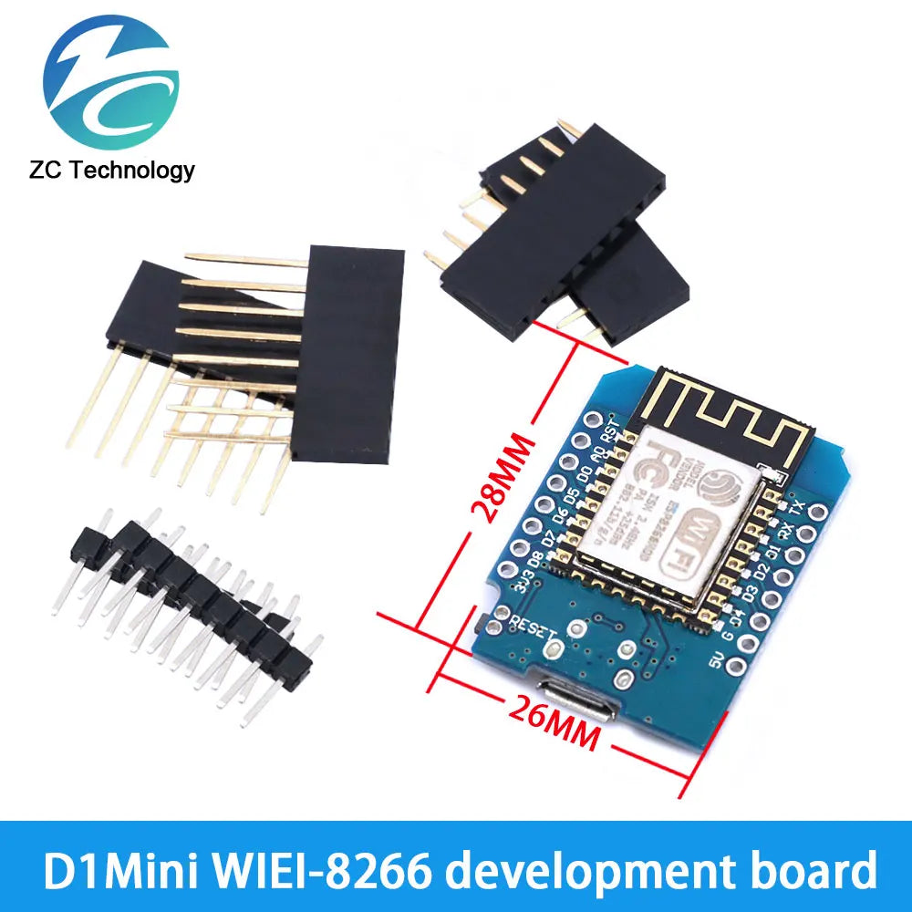 D1 Mini ESP8266 ESP-12F CH340G V2 USB For WeMos Data Logger WIFI Development Board V3.0 NodeMCU Lua DHT22 AM2302 WS2812 RGB