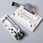 MB-102 MB102 Breadboard 400 830 Point 65 Jumper Wires Solderless PCB Bread Board Test Develop DIY for Arduino Power Module XCW