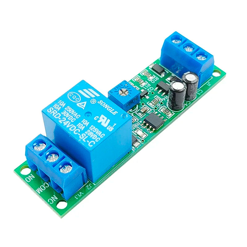 Time Delay Relay Module 3V 5V 12V 24V Triggle Delay Monostable Relay Module Adjustatle 10s 60s 10min Delay Timer Switch